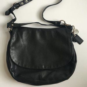 Coach Shoulder Crossbody Bag Soft Black Leather